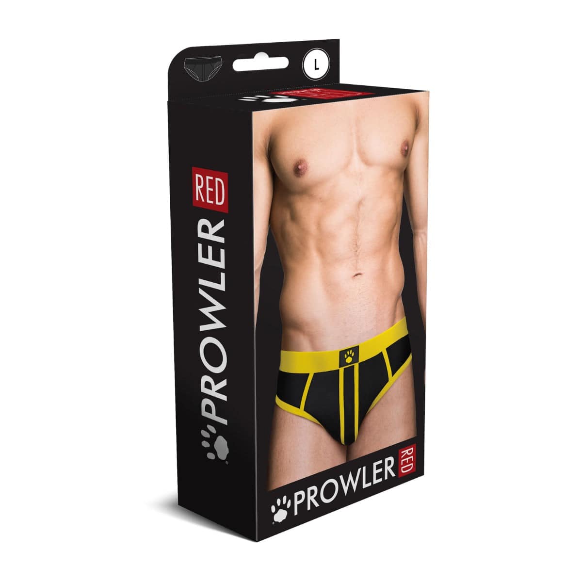 Prowler Red Ass-Less Brief Yellow XXL - Adult Outlet