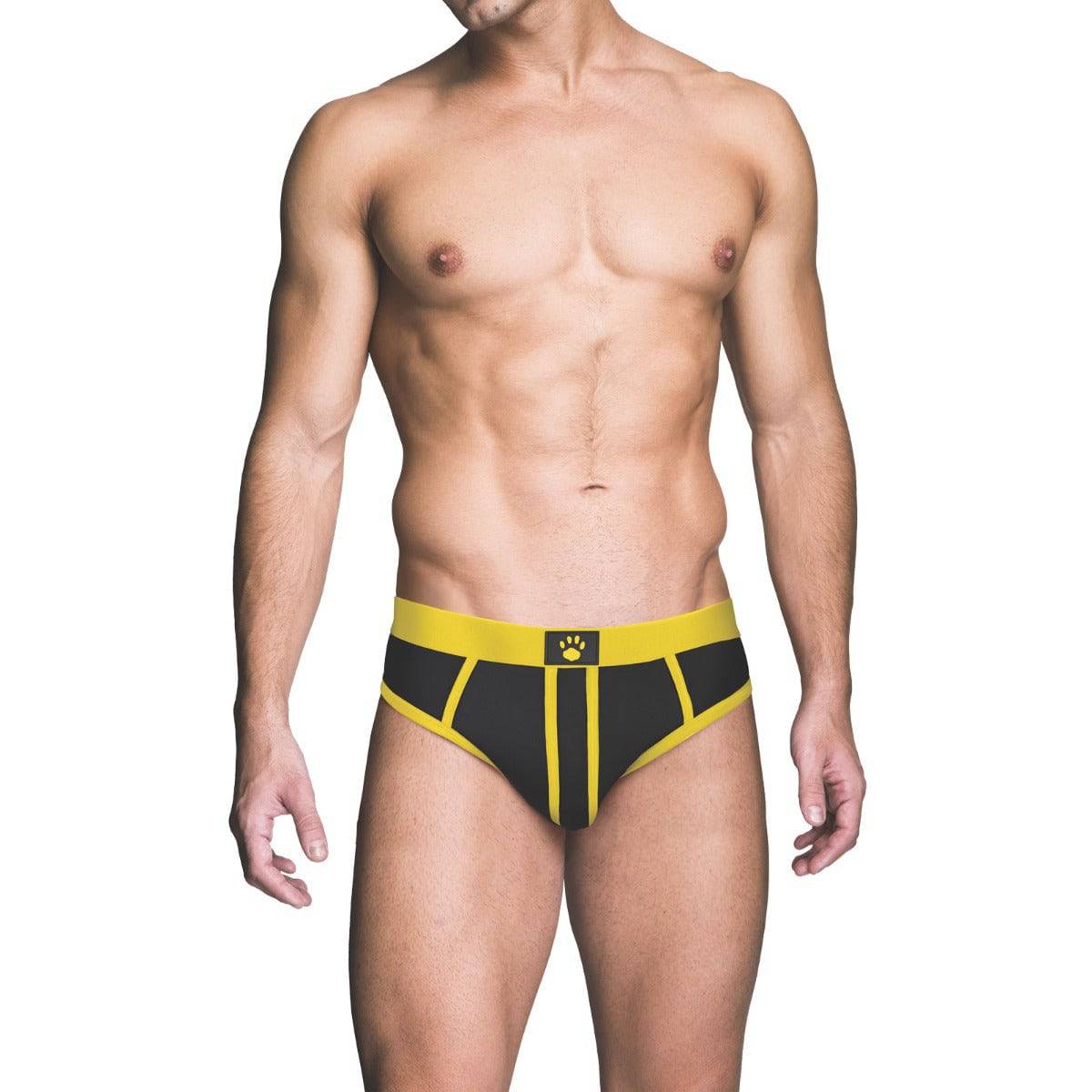 Prowler Red Ass-Less Brief Yellow XS - Adult Outlet