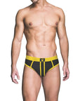 Prowler Red Ass-Less Brief Yellow XS - Adult Outlet