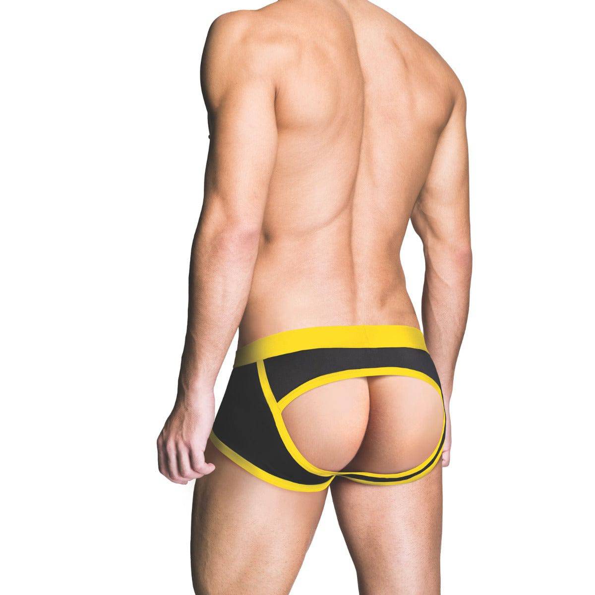 Prowler Red Ass-Less Trunk Yellow L - Adult Outlet