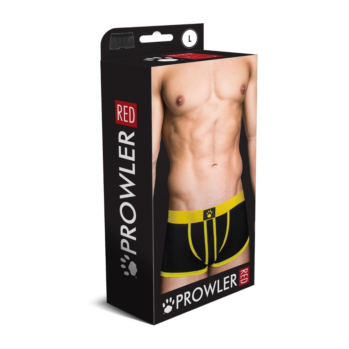 Prowler Red Ass-Less Trunk Yellow XS - Adult Outlet