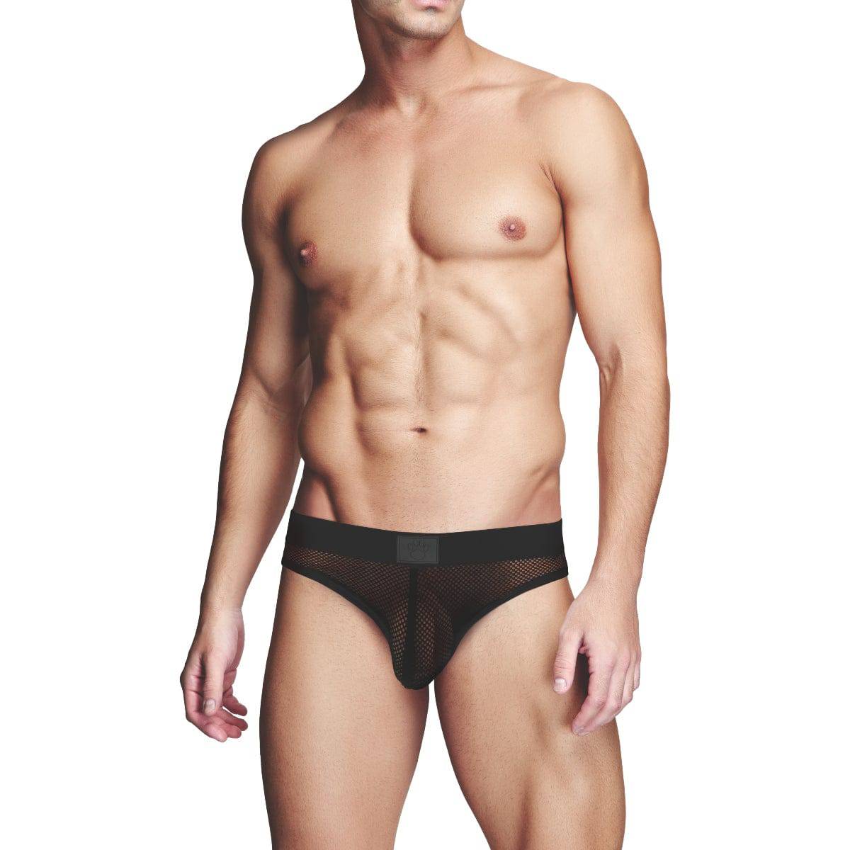 Prowler Red Fishnet Ass-Less Brief L - Adult Outlet