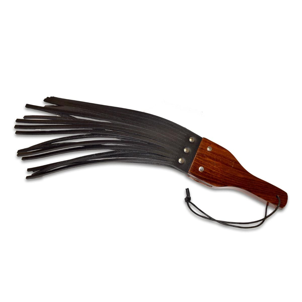 Prowler Red Leather And Wood Fringe Paddle - Adult Outlet