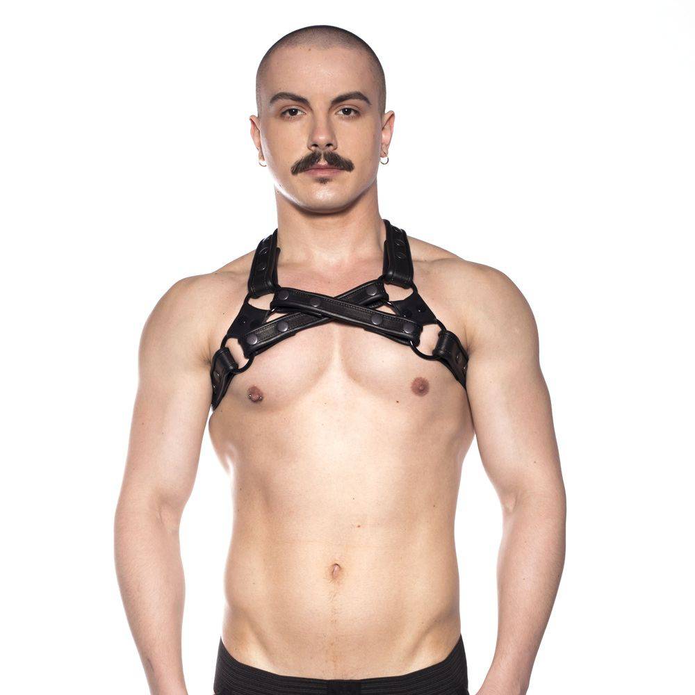 Prowler Red Cross Harness Black L/XL - Adult Outlet