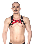 Prowler Red Cross Harness Black/Red L/XL - Adult Outlet