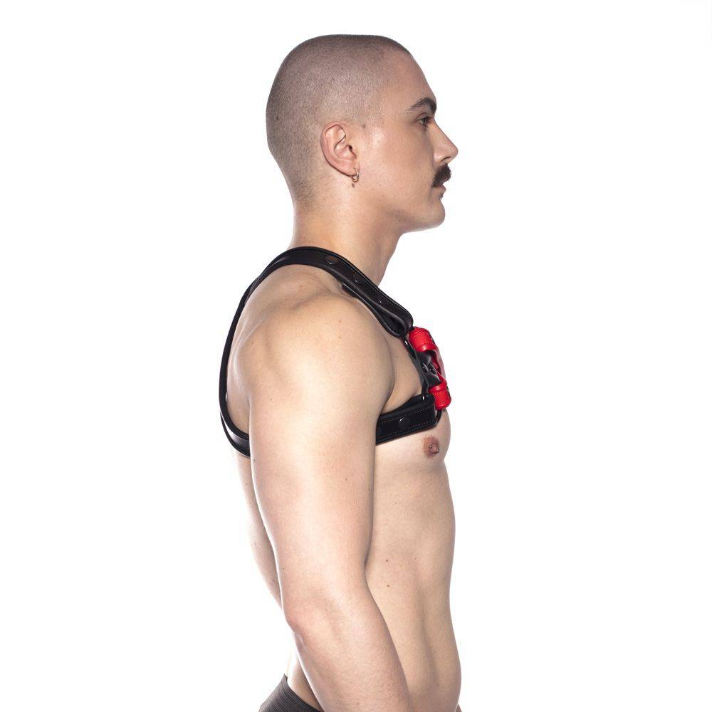 Prowler Red Cross Harness Black/Red L/XL - Adult Outlet