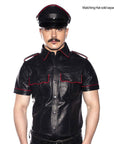 Prowler Red Police Shirt Piped Black/Red XSmall - Adult Outlet