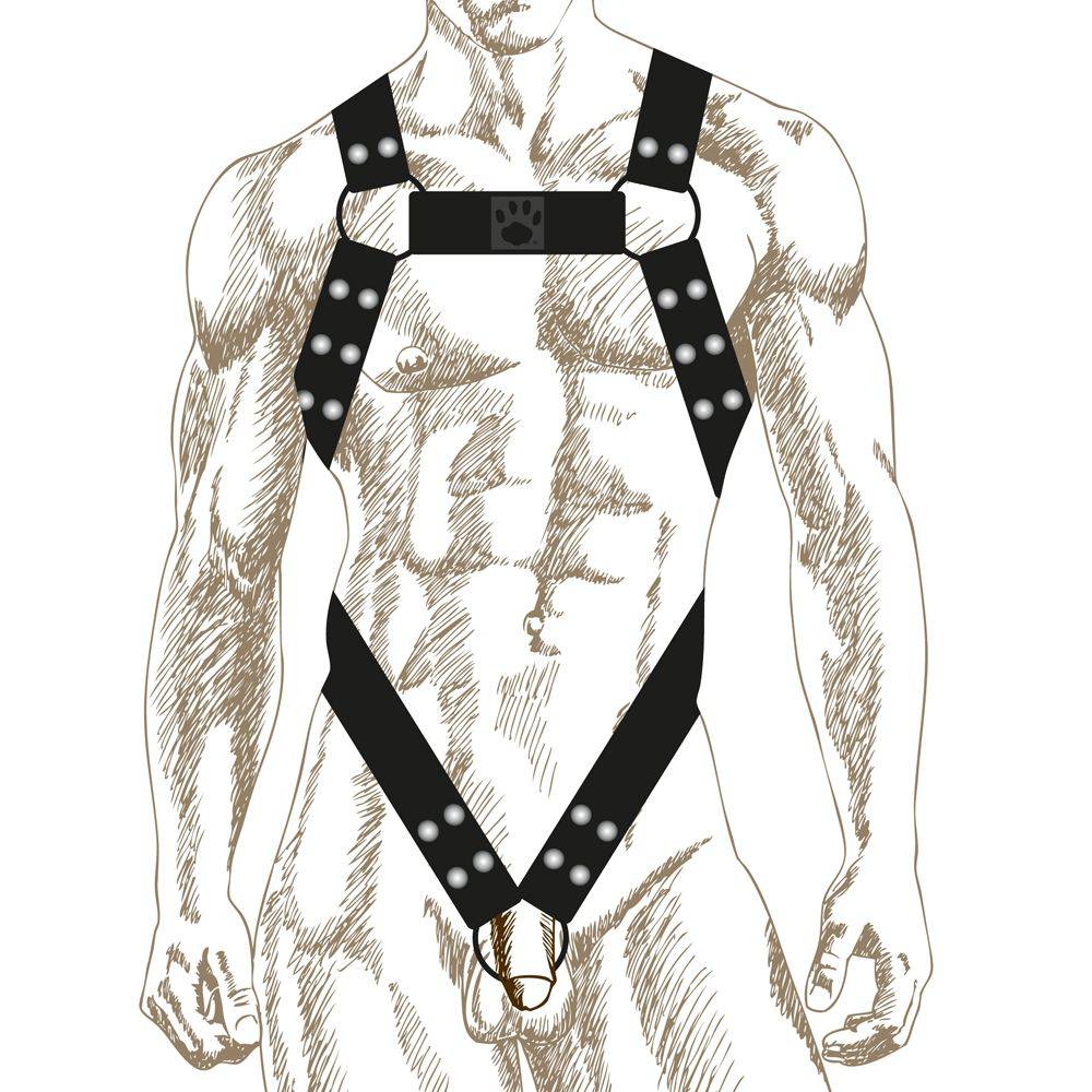 Prowler Red Butch Body Harness Black Medium - Adult Outlet