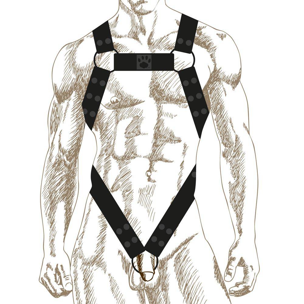 Prowler Red Noir Body Harness Black Large - Adult Outlet