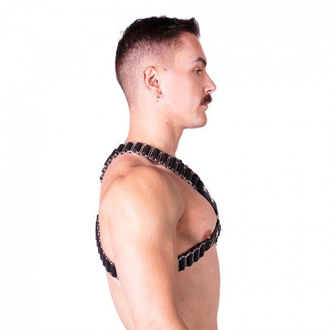 Prowler Red Ballistic Harness Black/Silver Large - Adult Outlet