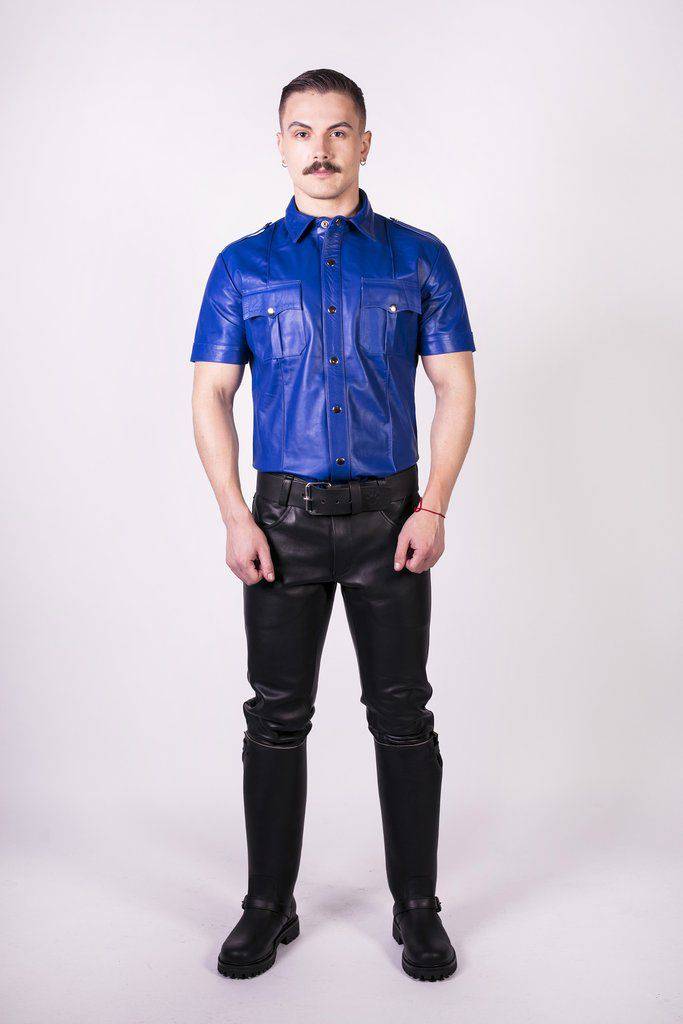 Prowler Red Slim Fit Police Shirt Blue Medium - Adult Outlet