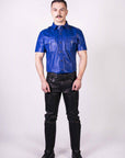 Prowler Red Slim Fit Police Shirt Blue Medium - Adult Outlet