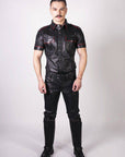 Prowler Red Leather Jeans Black 32In - Adult Outlet