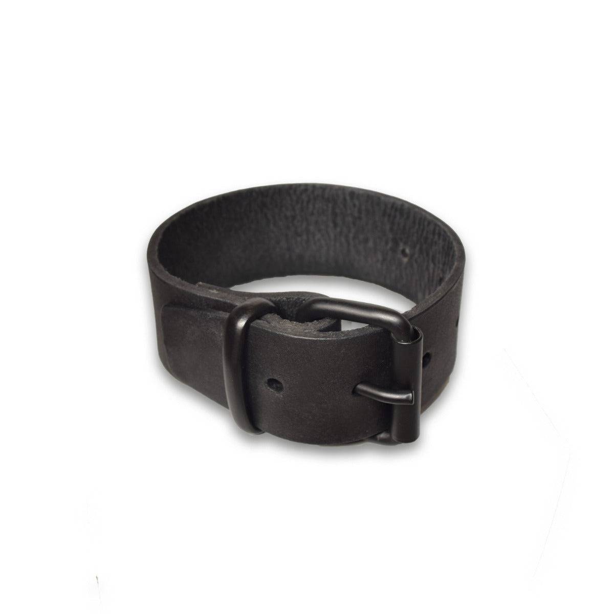 Prowler Red Leather Buckle Bicep Band Medium - Adult Outlet