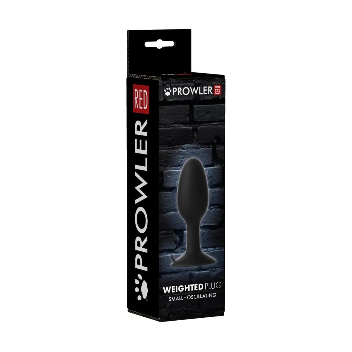 Prowler Red Small Weighted Butt Plug Black - Adult Outlet