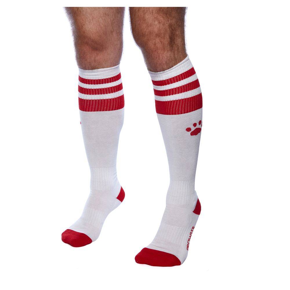 Prowler Red Football Sock White/Red - Adult Outlet