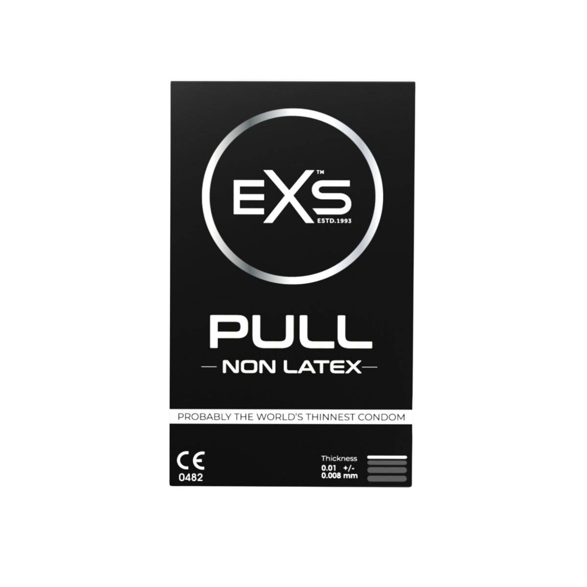 Exs Pull Condoms 3-Pack - Non-Latex & Silicone Lubricated - Adult Outlet