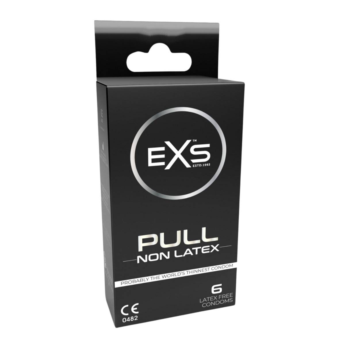 Exs Pull Condoms 6-Pack - Non-Latex & Silicone Lubricated - Adult Outlet