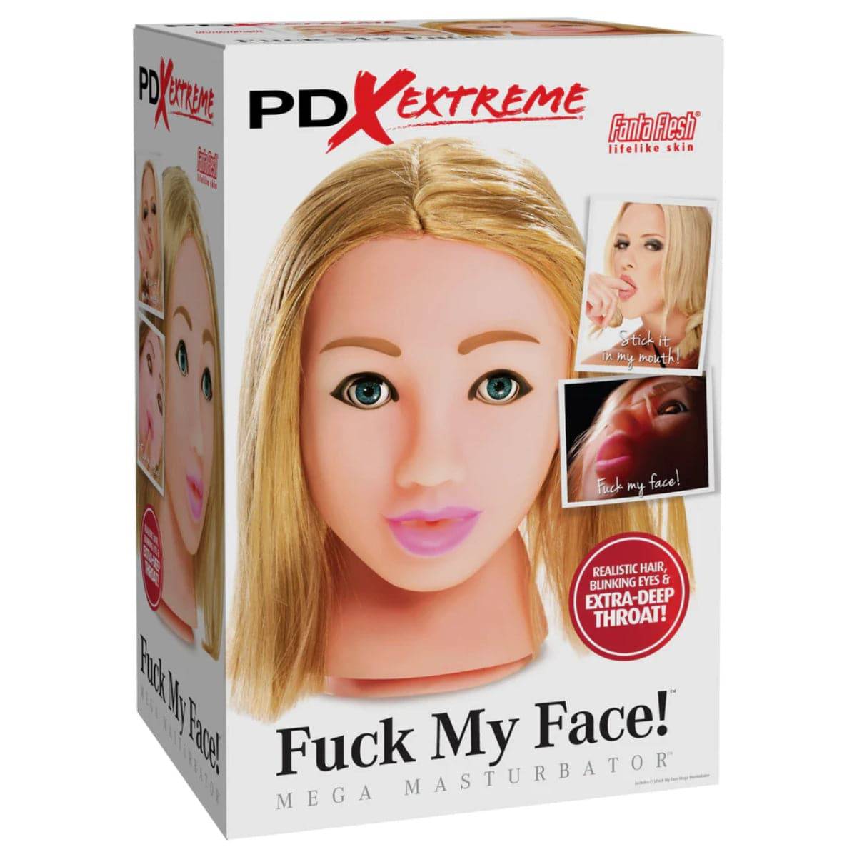 PDX Extreme Fuck My Face Mega Masturbator - Blonde - Light - Adult Outlet