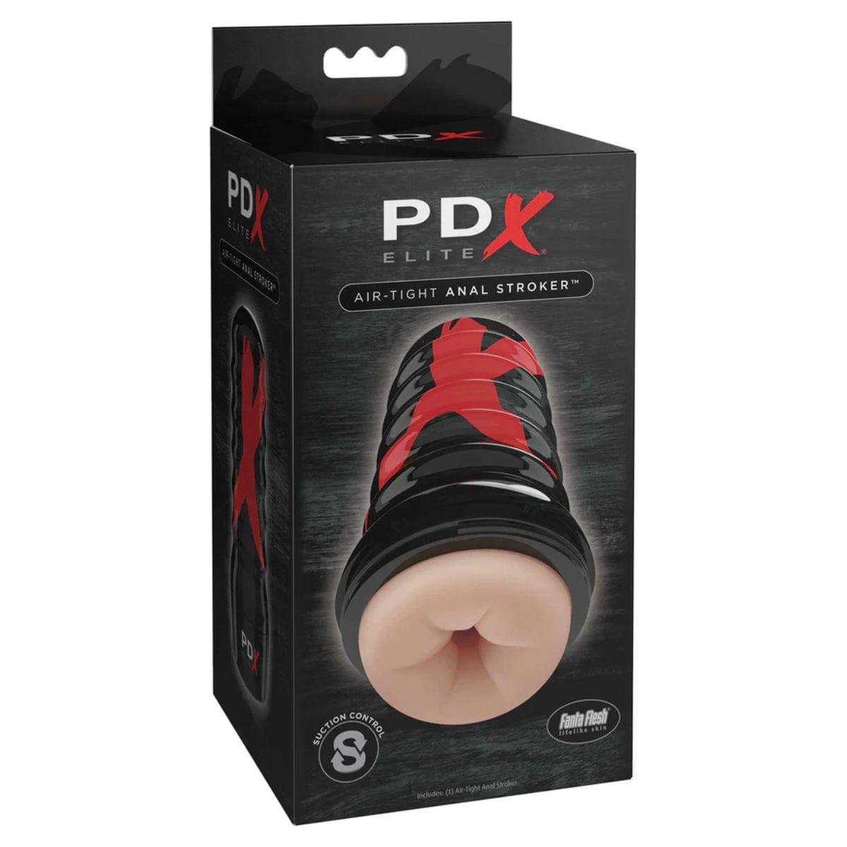 PDX Elite Air Tight Anal Stroker - Light/Black - Adult Outlet