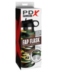 PDX Plus Fap Flask - Happy Camper Discreet Stroker - Camo - Frosted - Adult Outlet