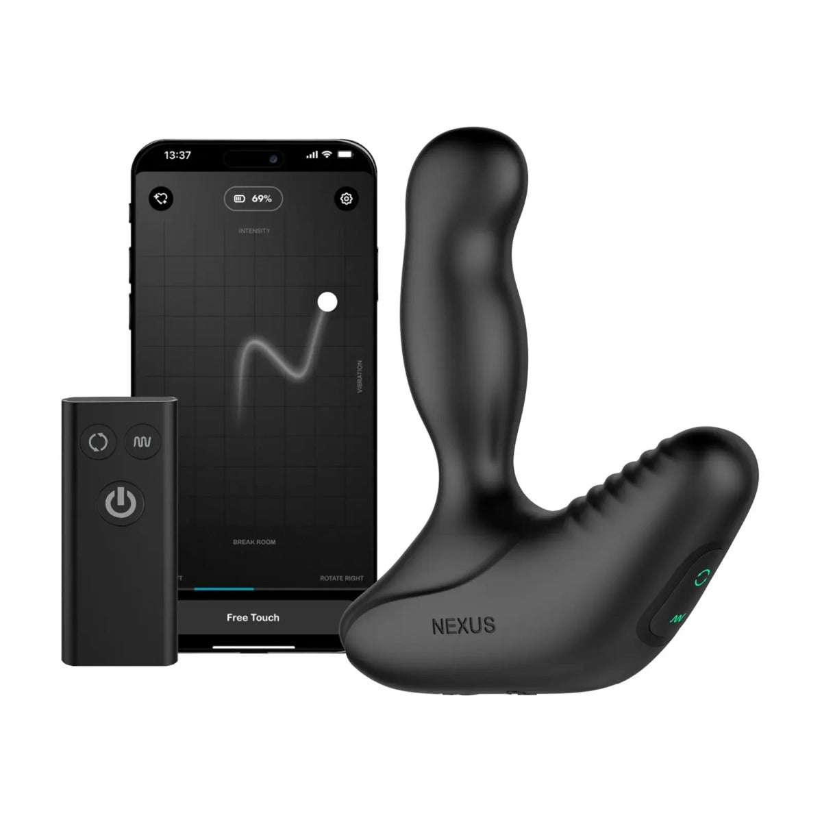 Nexus REVO STEALTH APP Enabled Rotating and Vibrating Remote Control Prostate Massager - Adult Outlet
