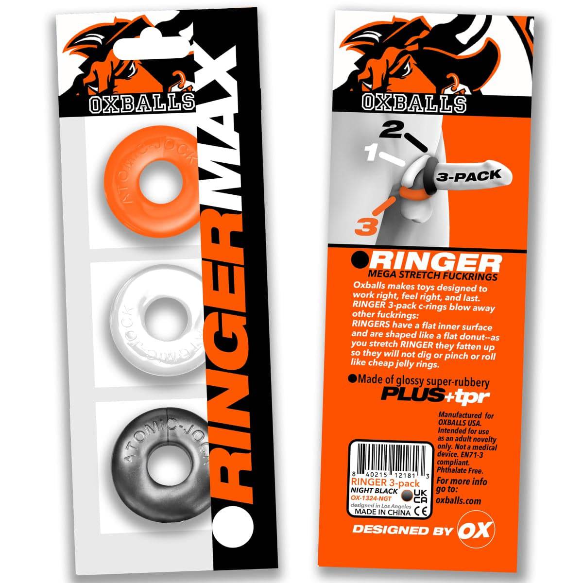 Ringer Max 3-Pack Hazzard - Adult Outlet