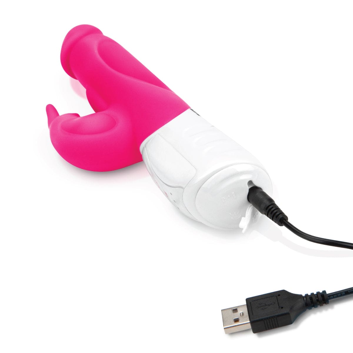 Rabbit Essentials Rr Rechargeable Realistic Rabbit Hot Pink - Adult Outlet