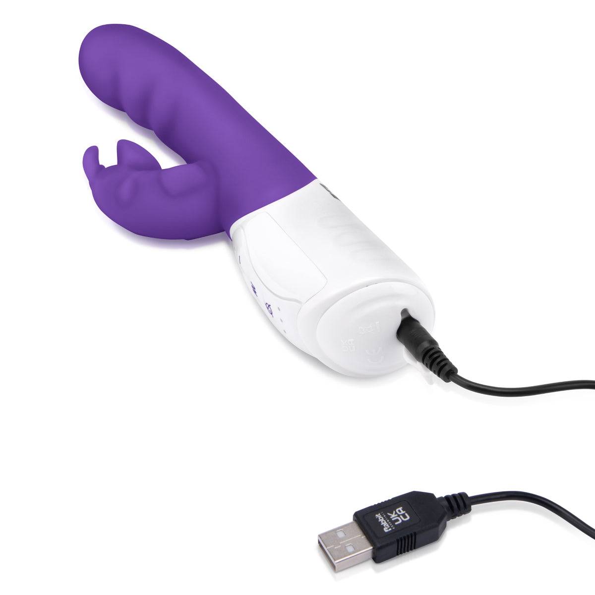 Rabbit Essentials Rr Rechargeable Clitoral Suction Rabbit Vibrator Purple - Adult Outlet