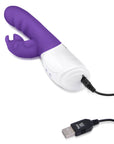 Rabbit Essentials Rr Rechargeable Clitoral Suction Rabbit Vibrator Purple - Adult Outlet