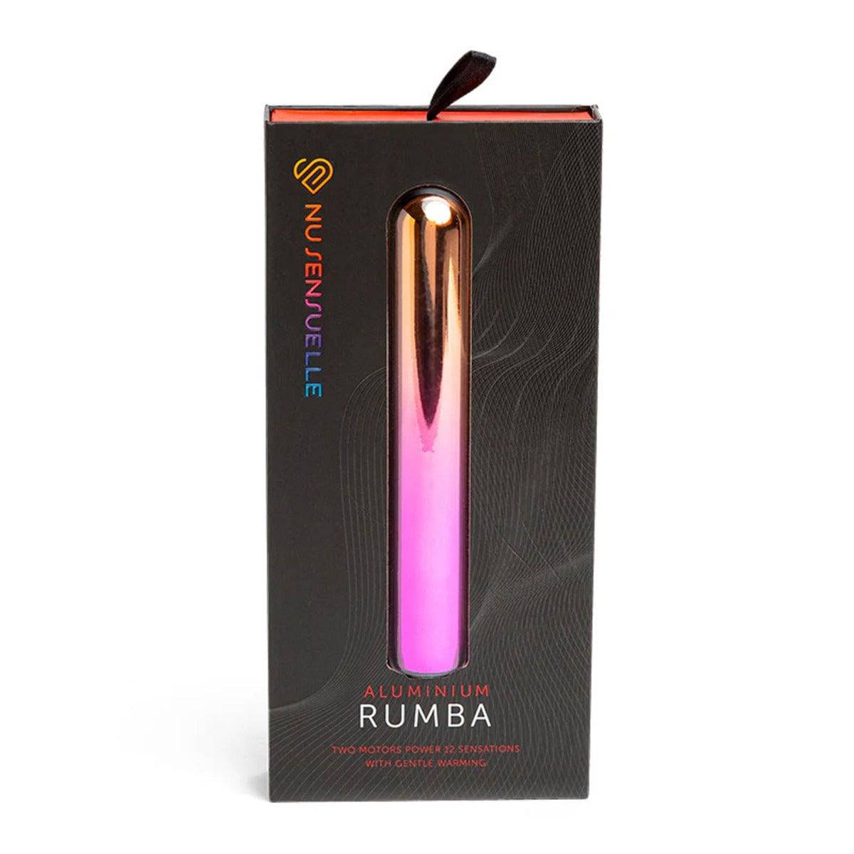 Nu Sensuelle Aluminium Double Motor Rumba Rainbow Ombre - Adult Outlet