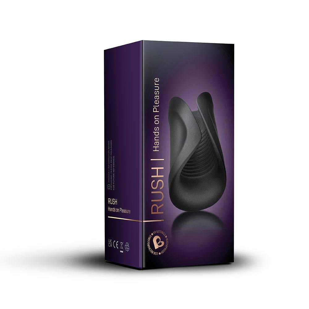 Rocks Off Rush Masturbator Black - Adult Outlet