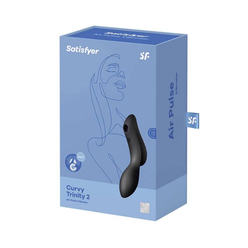 Satisfyer Curvy Trinity 2 Vibrator Black - Adult Outlet