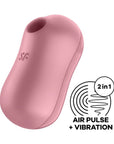 Satisfyer Cotton Candy Air Pulse Vibrator Light Red - Adult Outlet