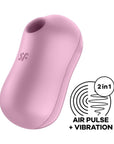 Satisfyer Cotton Candy Air Pulse Vibrator Lilac - Adult Outlet