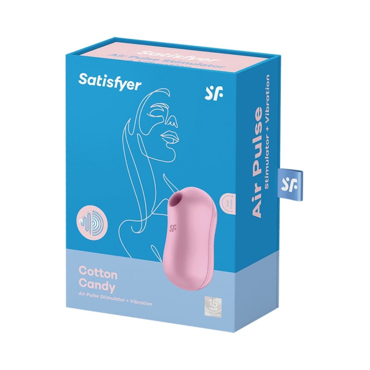 Satisfyer Cotton Candy Air Pulse Vibrator Lilac - Adult Outlet