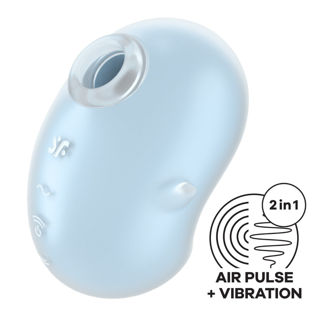 Satisfyer Cutie Air Pulse Stimulator Ghost Blue - Adult Outlet