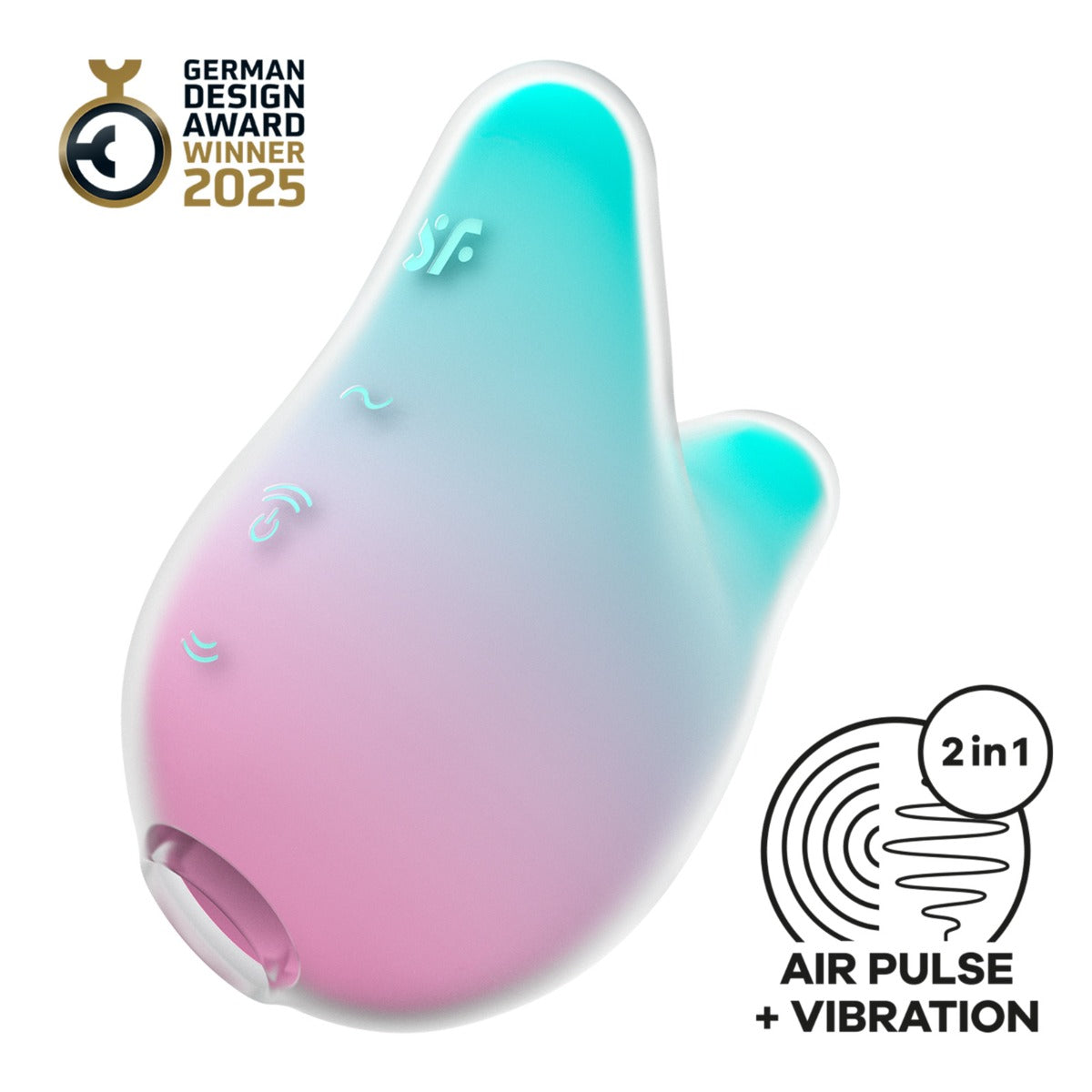 Satisfyer Mermaid Vibes Air Pulse Stimulator Mint Pink - Adult Outlet