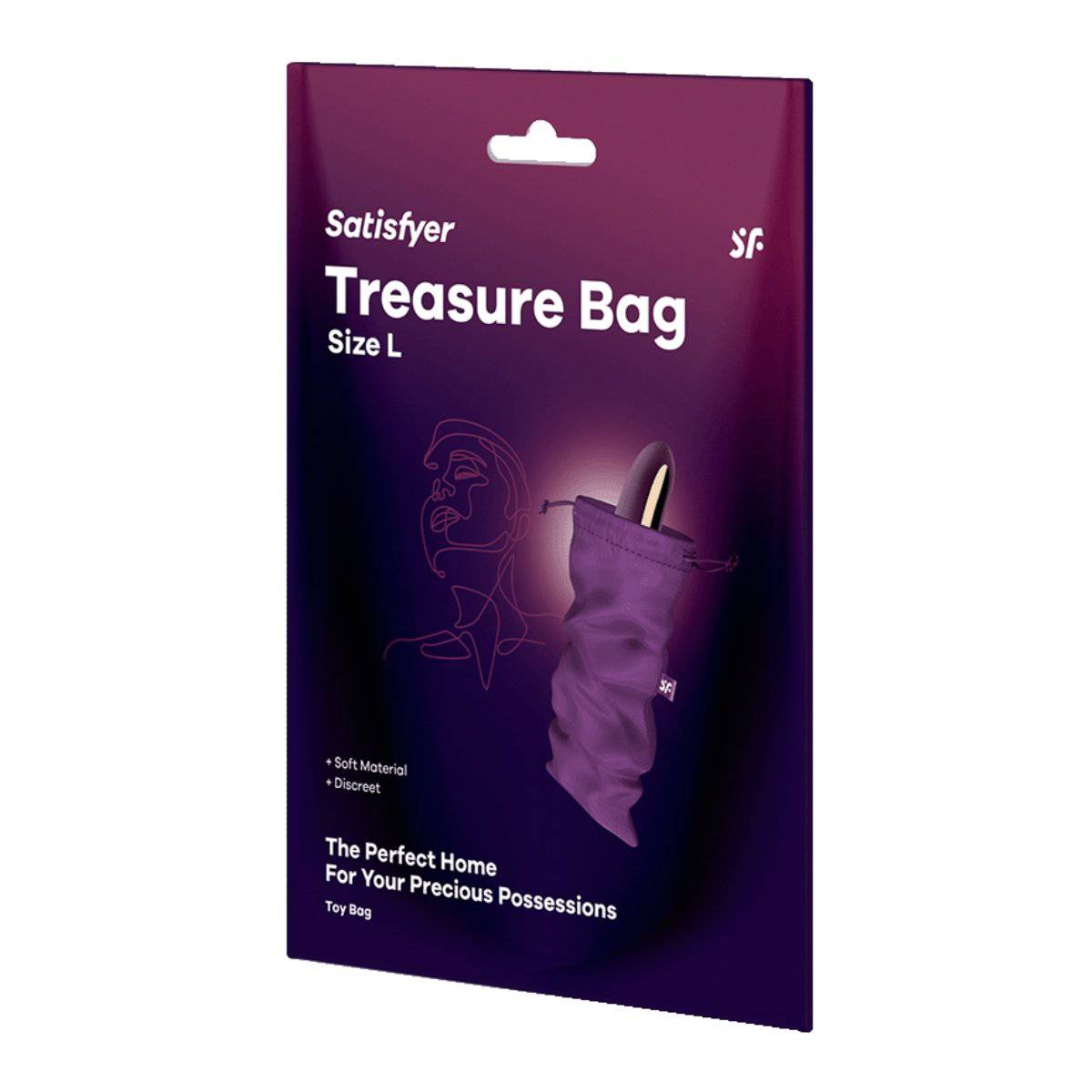 Treasure Bag L Violett - Adult Outlet