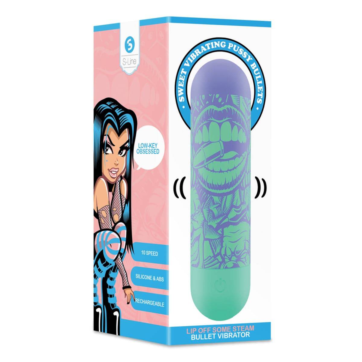 Lip Off Some Steam Bullet Vibrator - Adult Outlet