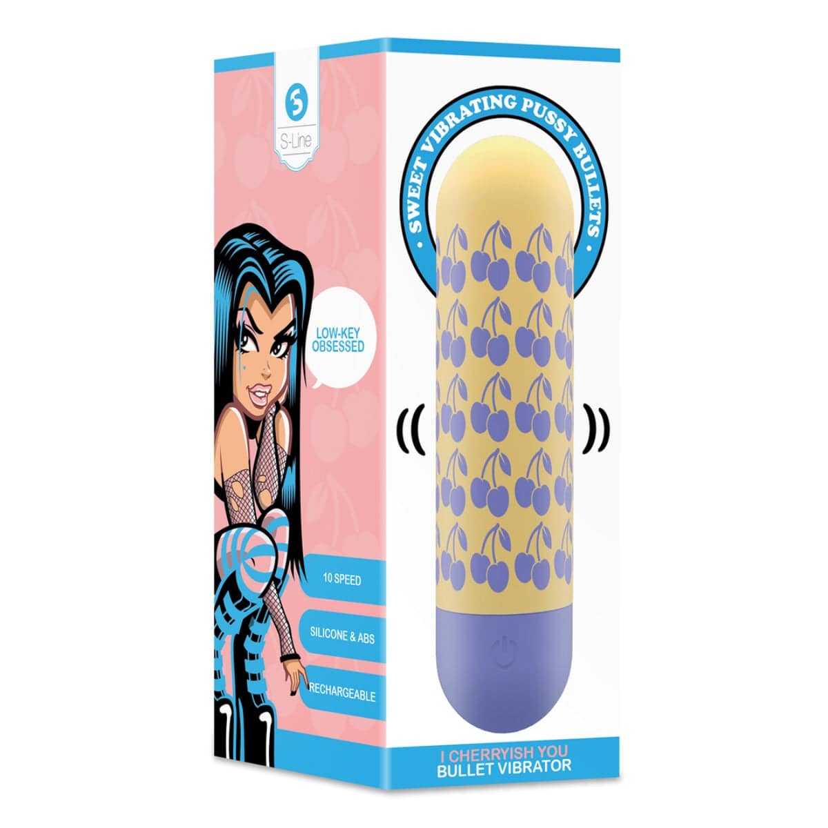 I Cherryish You' Bullet Vibrator - Adult Outlet