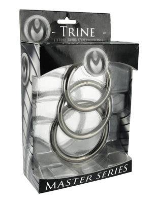 Master Series Trine Steel C-Ring Collection - Adult Outlet