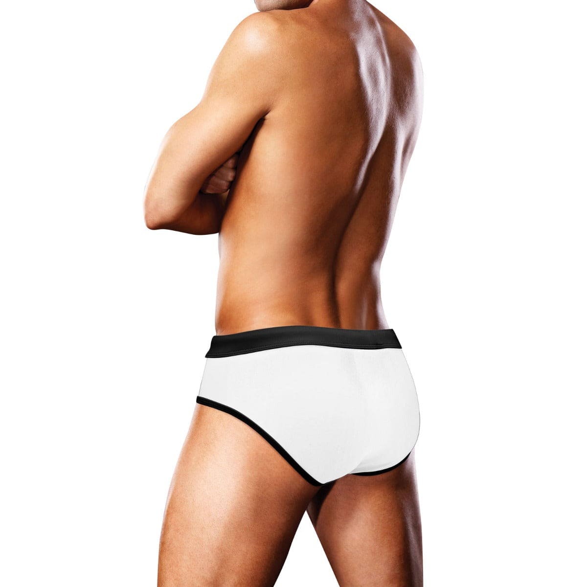 Prowler Swim Brief White Oversized Paw XXLarge - Adult Outlet