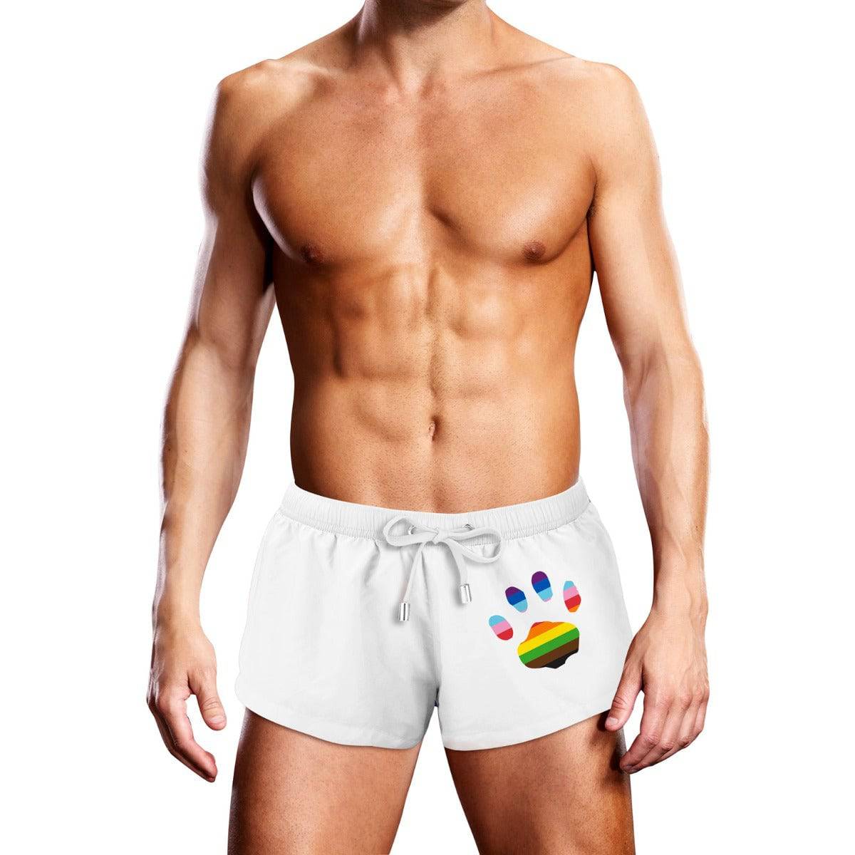 Prowler Swim Trunk White Oversized Paw XXLarge - Adult Outlet