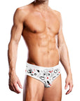 Prowler Swim Brief Puppie Print XSmall - Adult Outlet