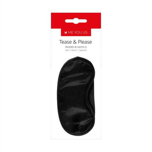 Me You Us Tease And Please Padded Blindfold Black - Adult Outlet