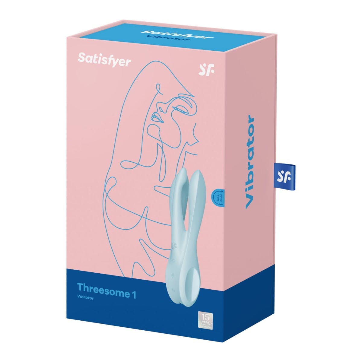 Satisfyer Threesome 1 Vibrator Light Blue - Adult Outlet