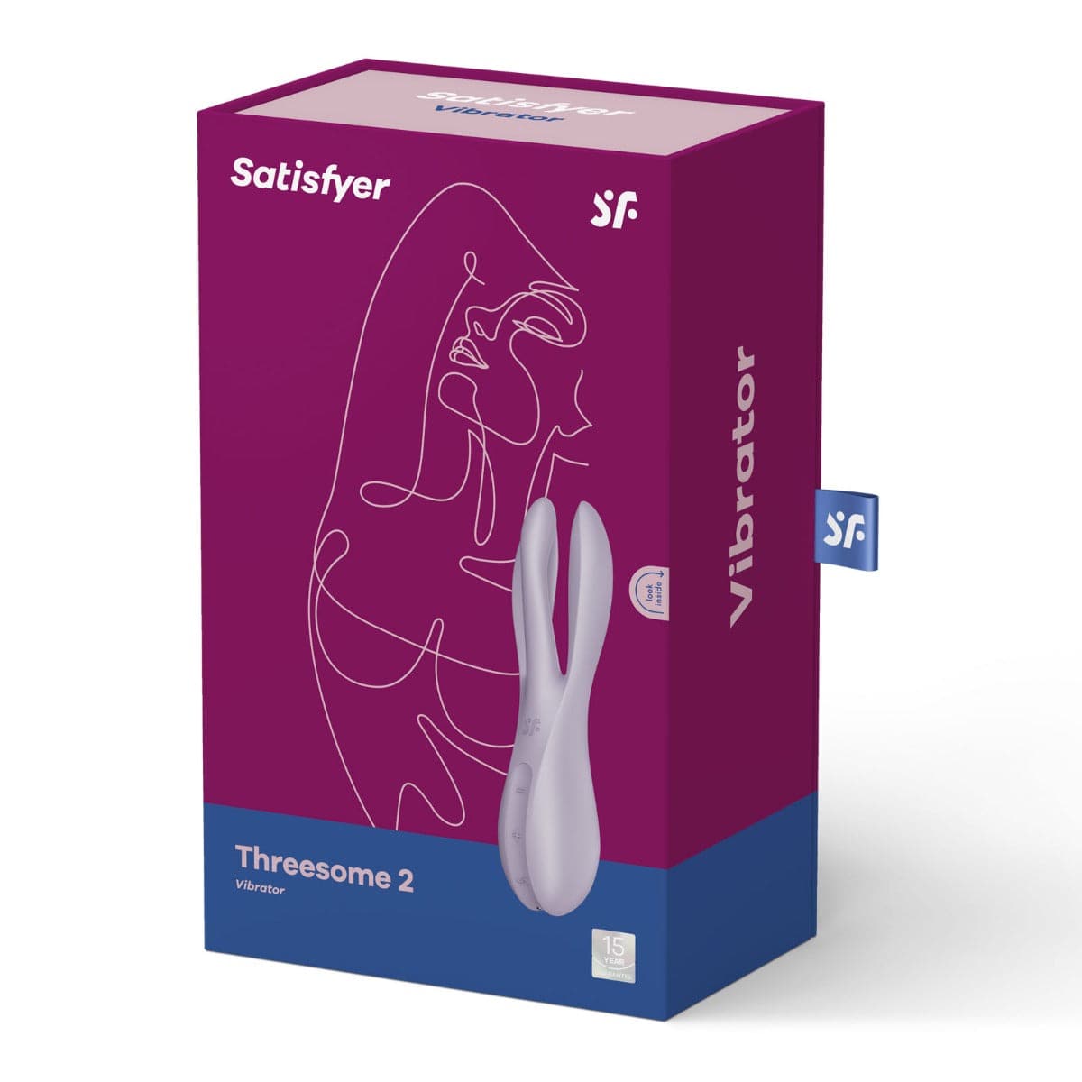 Satisfyer Threesome 2 Vibrator Violet - Adult Outlet