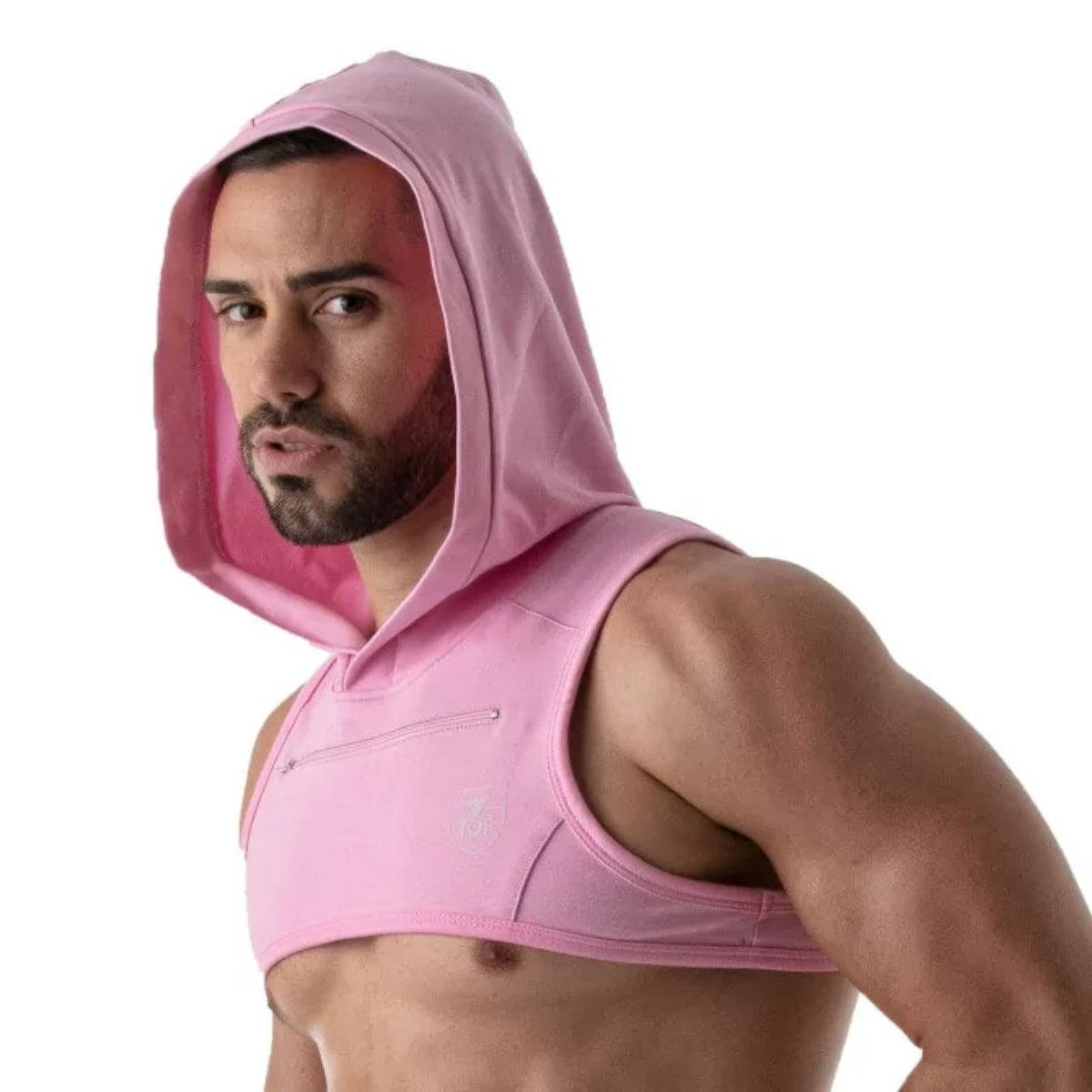 Paris Hoodie Harness Pink - Size : M - Adult Outlet