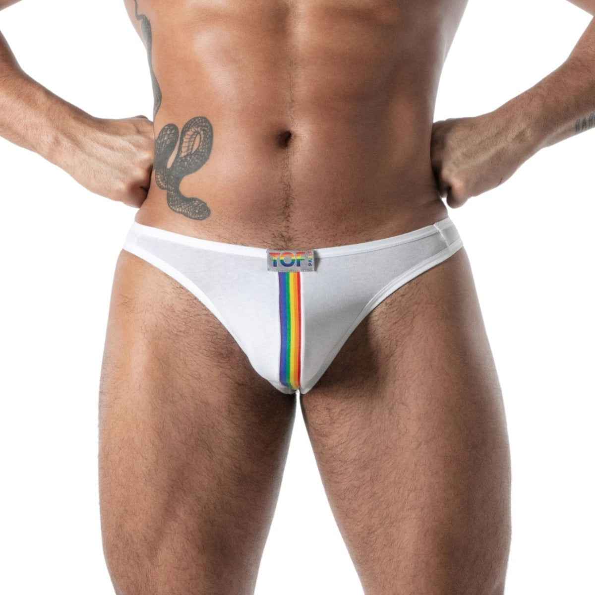TOF Paris French Stringless Thong White Medium